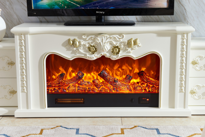 Semineu electric Premium AGAPIS, alb, 1500 W, (Î*L*A) 600x2050x380 mm, efect 3D, telecomanda [4]