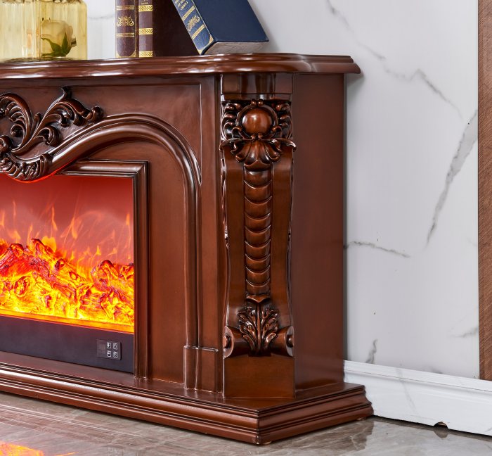 Semineu electric Premium ARTEMIS, maro, 1500 W, (Î*L*A) 700x2000x330 mm, efect 3D, telecomanda [7]