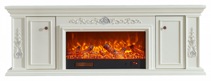 Semineu electric Premium ELPIS, alb, 1500 W, (I*L*A) :700*2000*330 mm, efect 3D, telecomanda [9]