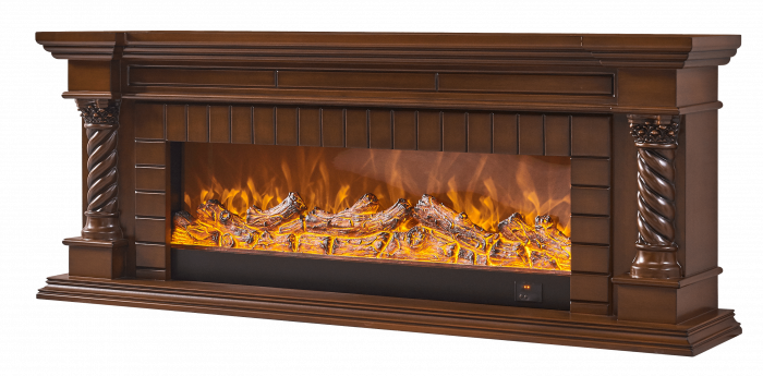 Semineu electric Premium FRANKFURT, maro, 1500 W, (Î*L*A) 700x1800x330 mm, efect 3D, telecomanda [8]