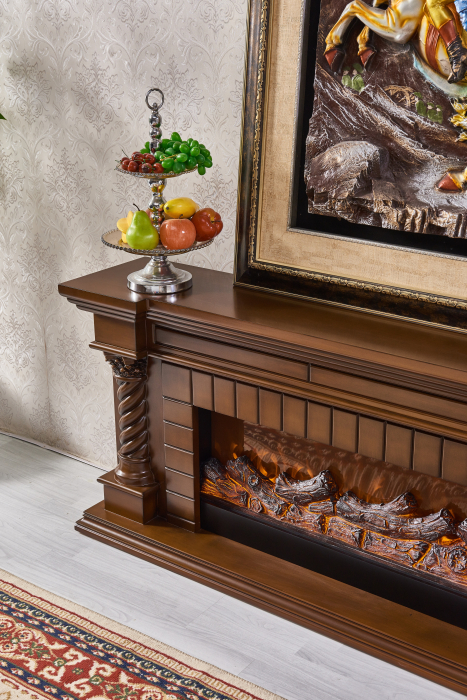 Semineu electric Premium FRANKFURT, maro, 1500 W, (Î*L*A) 700x1800x330 mm, efect 3D, telecomanda [4]