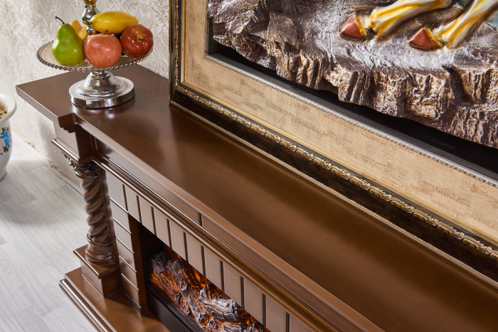 Semineu electric Premium FRANKFURT, maro, 1500 W, (Î*L*A) 700x1800x330 mm, efect 3D, telecomanda [7]