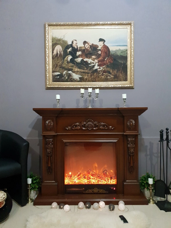 Semineu electric Premium ODISEU, maro, 1500 W, (Î*L*A) 800x1000x330 mm [4]