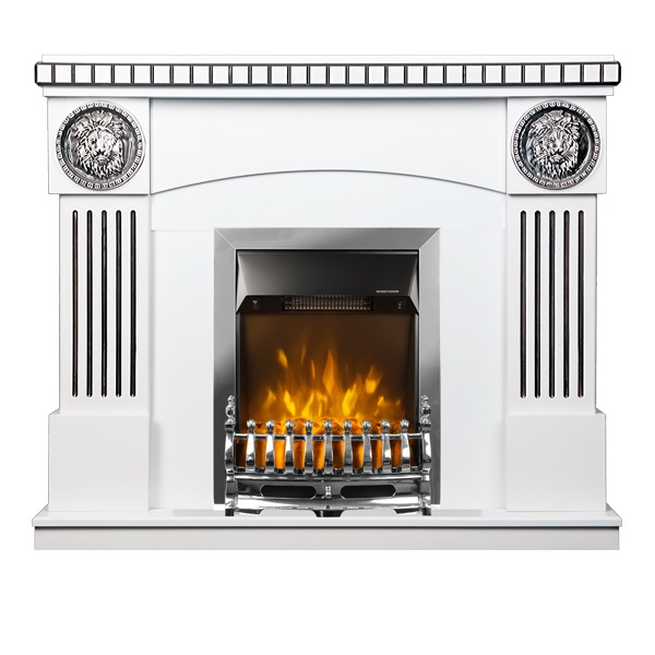 Semineu electric Prometeu Alb cu Galileo Silver, Dimensiuni 1031X1200X330 mm [2]