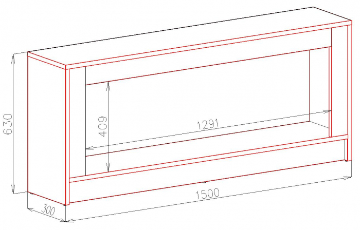 Semineu electric Rio & Tanzania wenge, Dimensiuni (IxLxA) 630x1500x300 mm, Efect 3D, Telecomanda [5]