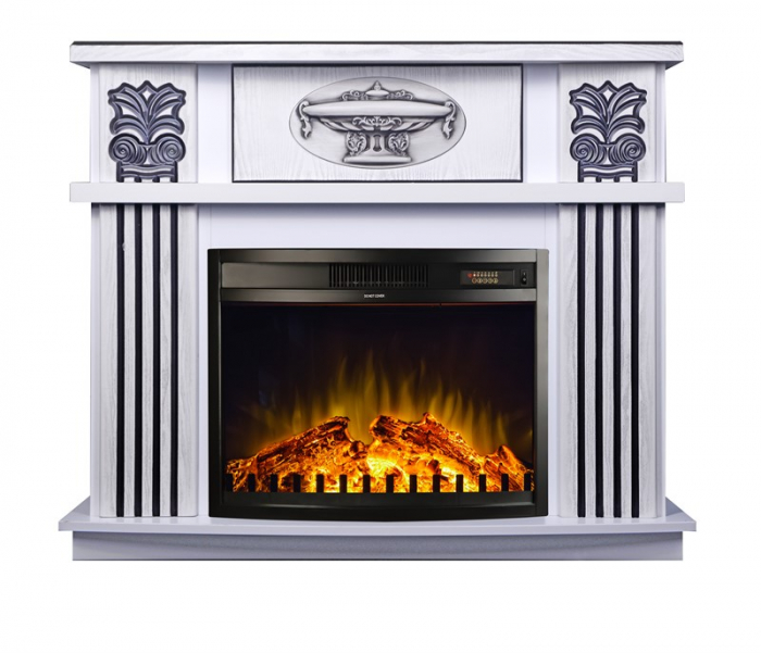 Semineu  electric Roma mini alb & Zakinthos,  Dimensiuni (I*L*A) :967*1200*310 mm [2]