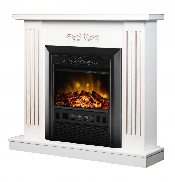 Semineu electric Smile alb cu Cristina, Dimensiuni (IxLxa) 885x940x265 mm, Efect 3D, Telecomanda [1]