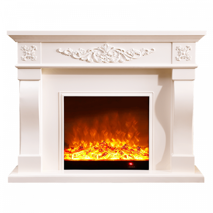 Semineu electric Premium TORINO, alb, 1500 W, (I*L*A) :1160*1500*330 mm, efect 3D, telecomanda [6]