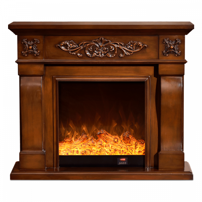 Semineu electric Premium TORINO mini, maro, 1500 W, (IxLxA): 1020x1200x330 mm, efect 3D, telecomanda [5]