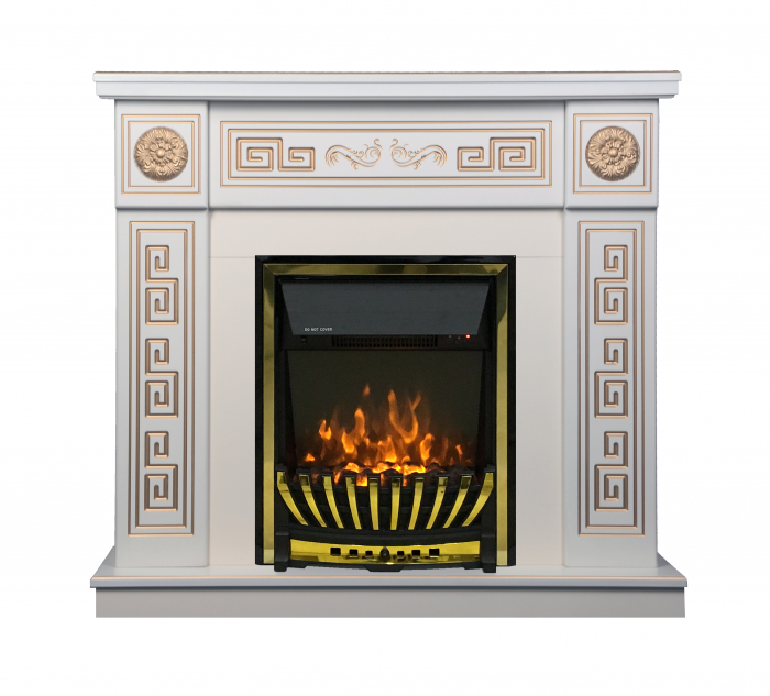 Semineu electric Versailles gold & Meridian, Dimensiuni (IxLxA) 960x1100x300 mm, Telecomanda, 2 efect de incalzire, Efect 3D [2]