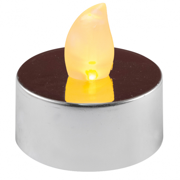 Set candele cu LED, argintiu [2]