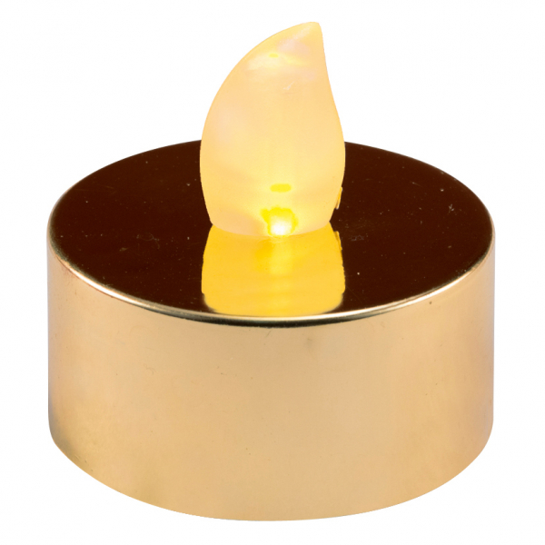 Set candele cu LED, auriu [2]