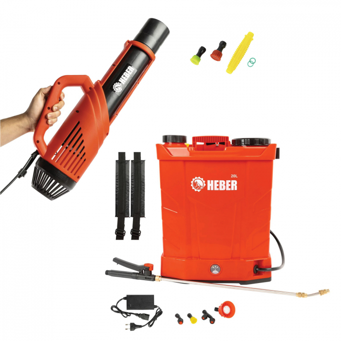 Set Pompa de stropit electrica, HEBER®, 20 L + Atomizorul electric portabil [1]