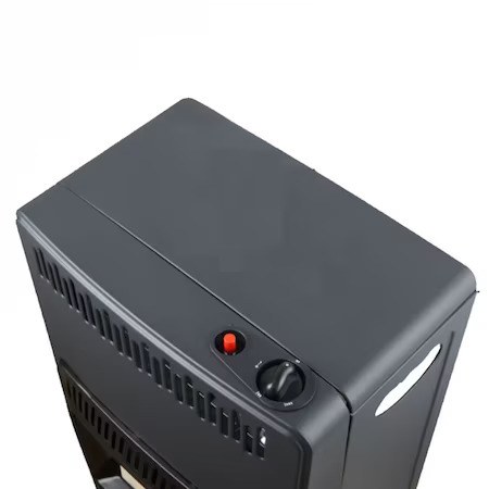 Soba metalica pe gaz GPL, cu roti, mobila, Heber®, 3 trepte de putere, negru [4]