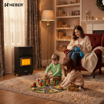 Soba portabila pe GPL, Heber HBR-7561, Acoperire 20-60 mp, Senzor ODS Siguranta, 3 Niveluri putere, 4 Roti, Protectie rasturnare, Aprindere Piezo [1]