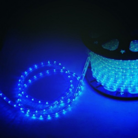 Rola led, furtun luminos de exterior, ALBASTRU, 10 m, alimentator inclus [1]