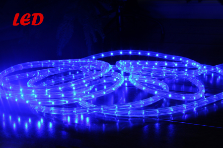 Rola led, furtun luminos de exterior, ALBASTRU, 100 m, alimentator inclus [0]