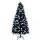 Decoratiuni de Craciun - Brad artificial cu fibra optica si globuri EVA, 180 cm