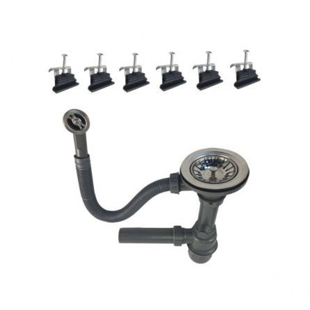 MIXXUS HB8104-G226 NEGRU, chiuveta bucatarie dreptunghiulara din granit [1]