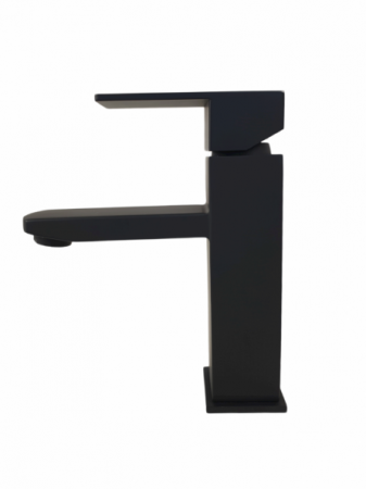 Baterie bucatarie MIXXUS KUB-001 BLACK din otel inoxidabil, Monocomanda, Racorduri incluse [0]