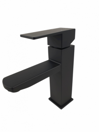 Baterie bucatarie MIXXUS KUB-001 BLACK din otel inoxidabil, Monocomanda, Racorduri incluse [2]