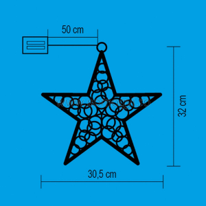 Decor fereastră, stea strălucitoare [1]