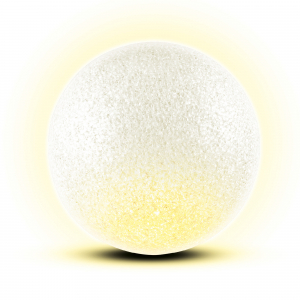 Decor glob EVA, 2 buc LED alba calda, Ø15 cm [1]