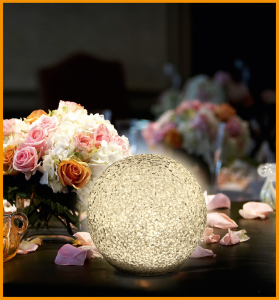 Decor glob EVA, 2 buc LED alba calda, Ø20 cm [0]