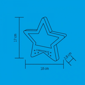 Decor lemn pentru ușă, fereastră, stea [2]