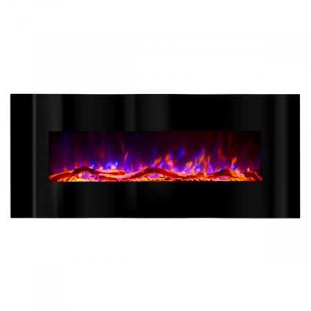 Focar electric de perete Madrid, Dimensiuni (I*L*A) :550*1280*140 mm, Flacara colorata, Telecomanda, 1500W [1]