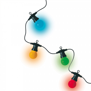 Ghirlanda Party LED cu legare in serie, pentru exterior, 10 globuri colorate, 5 m [2]