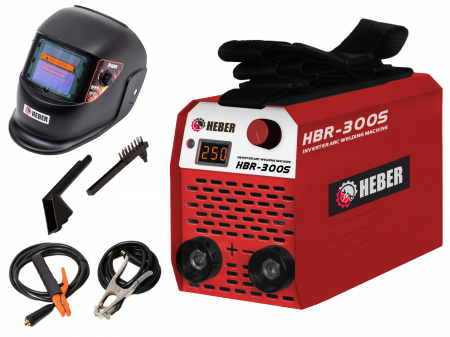 Aparate de sudura - Set Aparat de sudura HEBER® HBR-300S + Masca de sudura automata, HEBER®, WRS-PRO1