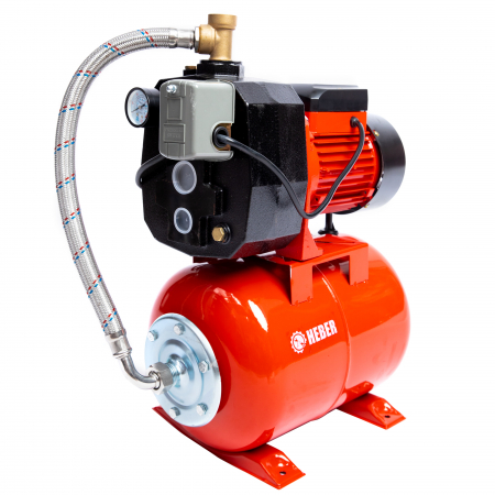 Hidrofoare - Hidrofor cu ejector, AUTODP505, Heber®, 1500 W, 60L/min, H60m, rezervor 24 litri, adancime absorbtie 40 m