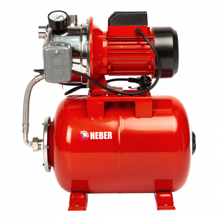 Hidrofor de mare putere Heber®, AUTOJS80, 24L, 1000W, 50l/min, H refulare 40m, pompa din fonta si inox [3]