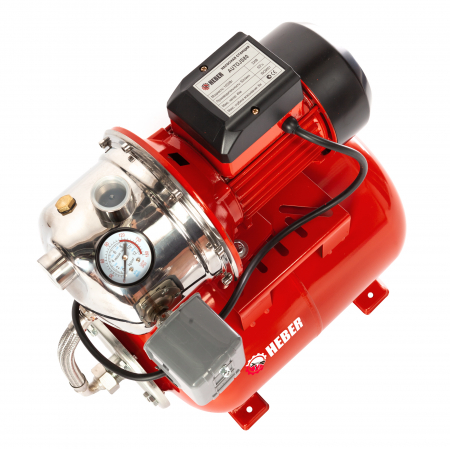 Hidrofor de mare putere Heber®, AUTOJS80, 24L, 1000W, 50l/min, H refulare 40m, pompa din fonta si inox [2]