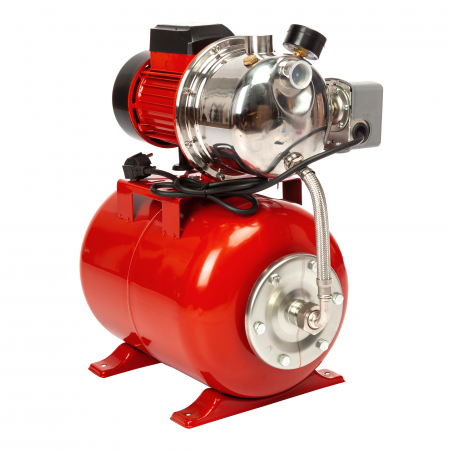 Hidrofor de mare putere Heber®, AUTOJS80, 24L, 1000W, 50l/min, H refulare 40m, pompa din fonta si inox [6]