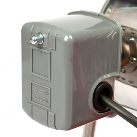 Hidrofor de mare putere Heber®, AUTOJS80, 24L, 1000W, 50l/min, H refulare 40m, pompa din fonta si inox [9]