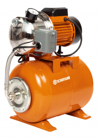 Hidrofoare - Hidrofor de mare putere SCHUMANN®, AUTOJS80, 24L, 1500W, 60l/min, H refulare 45 m, pompa din fonta si inox