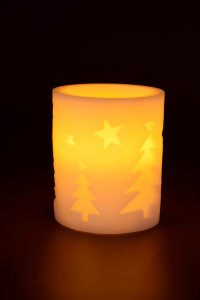 Lumânare ceară cu LED, brad, 4,5V [0]