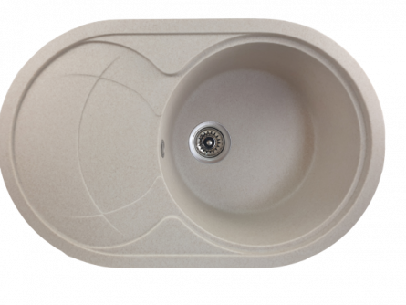 MIXXUS HB8310-G322 BEJ, chiuveta ovala bucatarie granit [0]