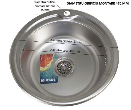 MIXXUS Z510-08-180D chiuveta bucatarie din inox [1]