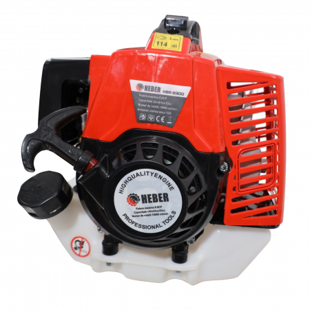 Motocoasa Heber®  HBR-6300, 6 CP, 10.000Rpm + 4 Sisteme Taiere, Ham Profesional, MOTOR 2 TIMPI [7]
