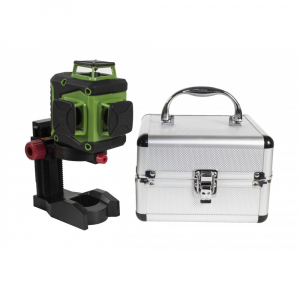 Scule si Unelte Electrice - Nivel laser PROCRAFT LE-3G, de perete, 360 grade, 12 linii verzi + suport + cutie transport