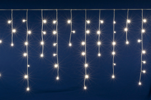 Perdea de lumini cu LED, decor sloi de gheaţă, 5m / 200 LED-uri alba calda, cu legare în serie [3]