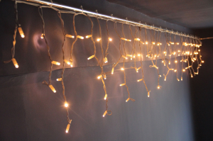 Perdea de lumini cu LED, decor sloi de gheaţă, 5m / 200 LED-uri alba calda, cu legare în serie [2]