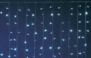 Perdea de lumini cu LED-uri, cu legare în serie, 2x3 m, IP44 [3]