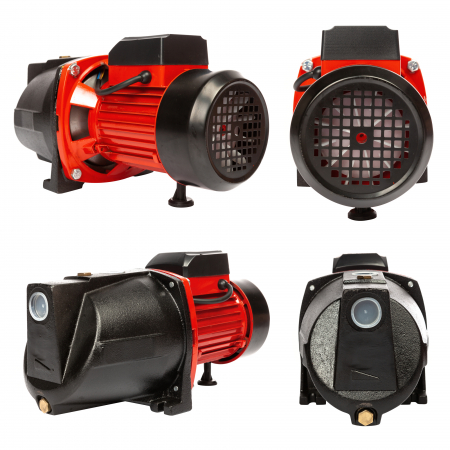 Pompa apa de suprafata din fonta, Heber®, JSW-10M, putere 1100W, racord 1 Tol, debit 3.6m3/ora, H 45m [10]
