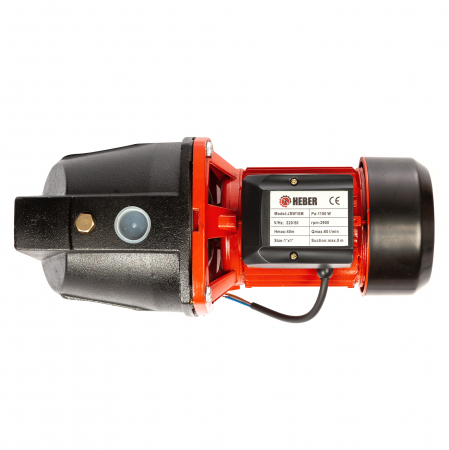 Pompa apa de suprafata din fonta, Heber®, JSW-10M, putere 1100W, racord 1 Tol, debit 3.6m3/ora, H 45m [5]