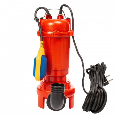 Pompa apa murdara cu tocator, Heber® WQCD10-10-0.75F, 750W, debit 80m3/h, H refulare 10m, submersibila [1]