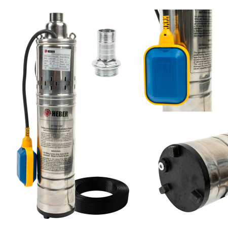 Pompa apa submersibila Heber® cu plutitor, 1100W, cablu de alimentare 15 m [1]